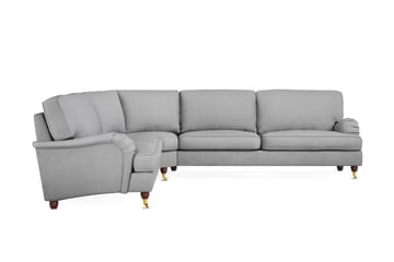 Howard Lyx 6-seters Venstrevendt L-formet Hjørnesofa i Stoff - Lys grå - Møbler - Sofaer - Howard-sofaer