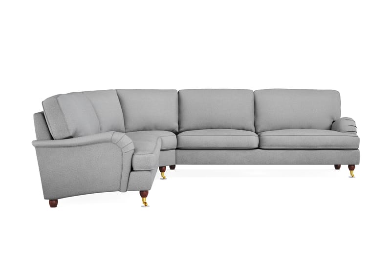 Howard Lyx 6-seters Venstrevendt L-formet Hjørnesofa i Stoff - Lys grå - Møbler - Sofaer - Howard-sofaer