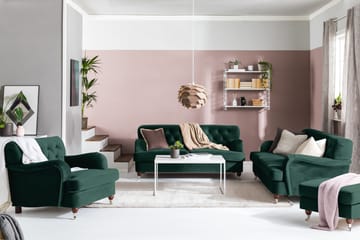 Howard Riviera 2-seters Fløyelssofa - Grønn - Møbler - Sofaer - Howard-sofaer