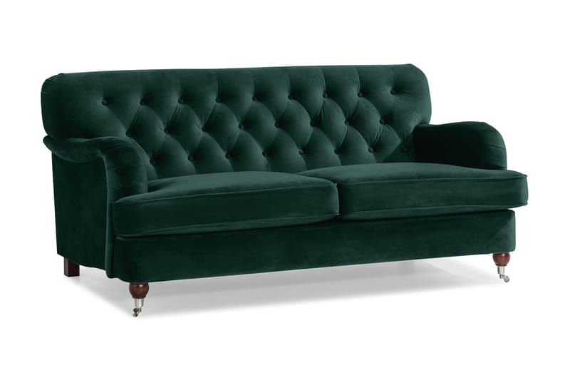 Howard Riviera 2-seters Fløyelssofa - Grønn - Møbler - Sofaer - Howard-sofaer