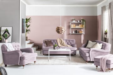 Howard Riviera 2-seters Fløyelssofa - Lilla - Møbler - Sofaer - Howard-sofaer