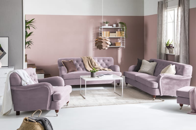 Howard Riviera 2-seters Fløyelssofa - Lilla - Møbler - Sofaer - Howard-sofaer