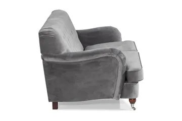 Howard Riviera 2-seters Fløyelssofa - Lys grå - Møbler - Sofaer - Howard-sofaer