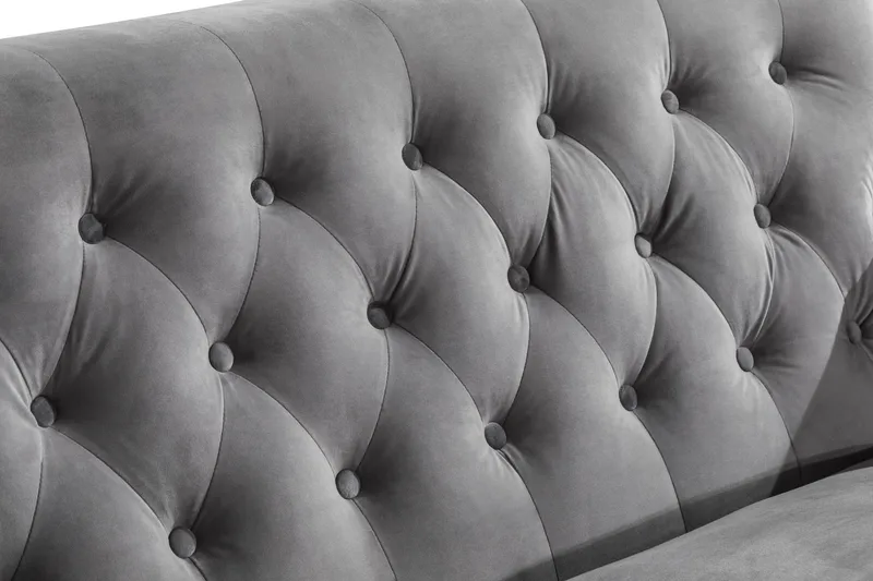 Howard Riviera 2-seters Fløyelssofa - Lys grå - Møbler - Sofaer - Howard-sofaer