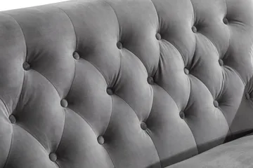 Howard Riviera 2-seters Fløyelssofa - Lys grå - Møbler - Sofaer - Howard-sofaer