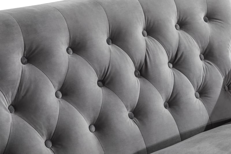 Howard Riviera 2-seters Fløyelssofa - Lys grå - Møbler - Sofaer - Howard-sofaer