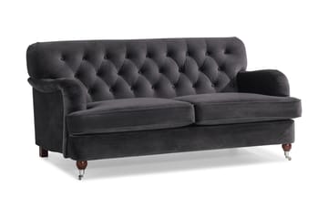 Howard Riviera 2-seters Fløyelssofa - Mørk grå - Møbler - Sofaer - Howard-sofaer