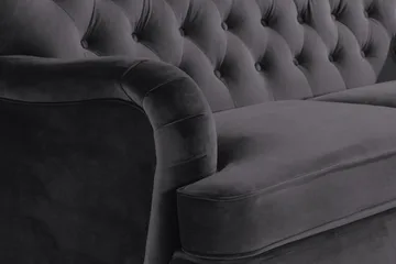 Howard Riviera 2-seters Fløyelssofa - Mørk grå - Møbler - Sofaer - Howard-sofaer