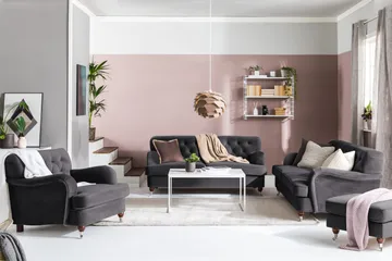 Howard Riviera 2-seters Fløyelssofa - Mørk grå - Møbler - Sofaer - Howard-sofaer