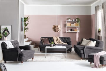 Howard Riviera 2-seters Fløyelssofa - Mørk grå - Møbler - Sofaer - Howard-sofaer