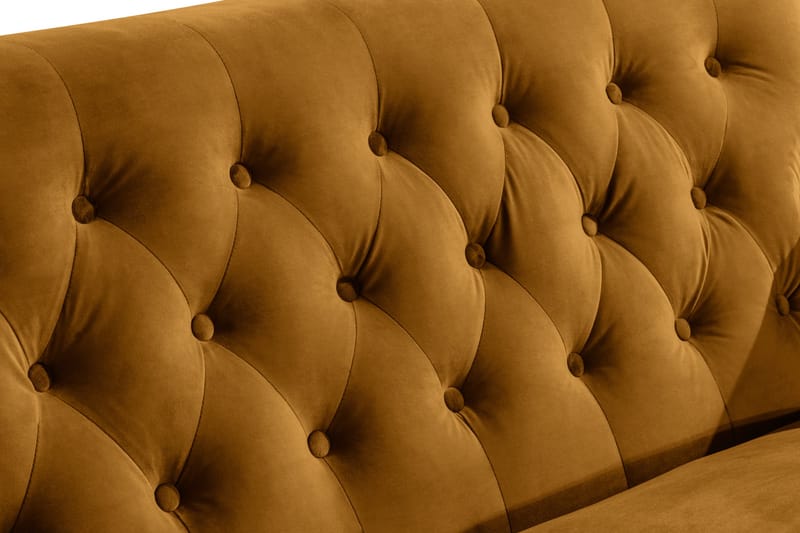 Howard Riviera 2-seters Fløyelssofa - Mørk gul - Møbler - Sofaer - Howard-sofaer