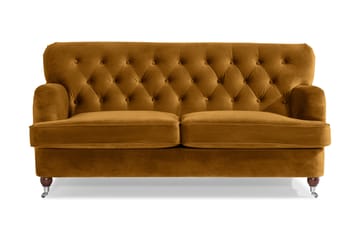 Howard Riviera 2-seters Fløyelssofa - Mørk gul - Møbler - Sofaer - Howard-sofaer