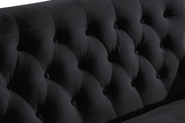 Howard Riviera 2-seters Fløyelssofa - Svart - Møbler - Sofaer - Howard-sofaer