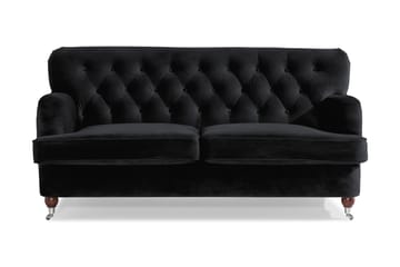 Howard Riviera 2-seters Fløyelssofa - Svart - Møbler - Sofaer - Howard-sofaer