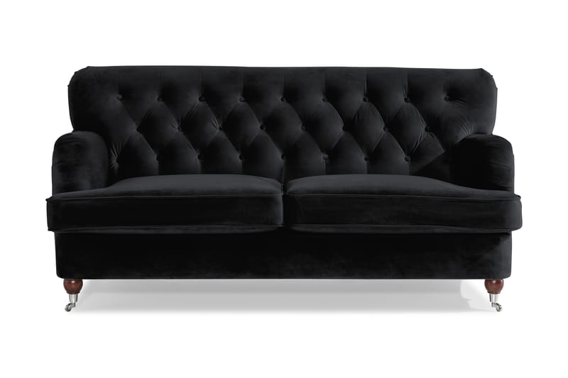 Howard Riviera 2-seters Fløyelssofa - Svart - Møbler - Sofaer - Howard-sofaer