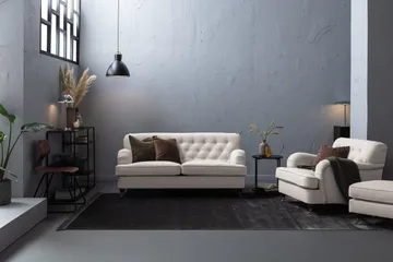 Howard Riviera 2-seters Stoffsofa - Lys grå - Møbler - Sofaer - Howard-sofaer