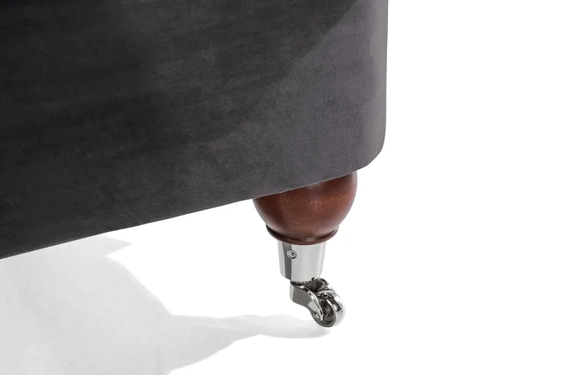 Howard Riviera 3-seters Fløyelssofa - Mørk grå - Møbler - Sofaer - Howard-sofaer