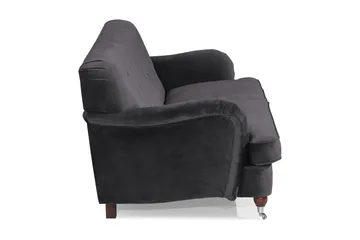 Howard Riviera 3-seters Fløyelssofa - Mørk grå - Møbler - Sofaer - Howard-sofaer