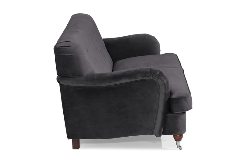 Howard Riviera 3-seters Fløyelssofa - Mørk grå - Møbler - Sofaer - Howard-sofaer