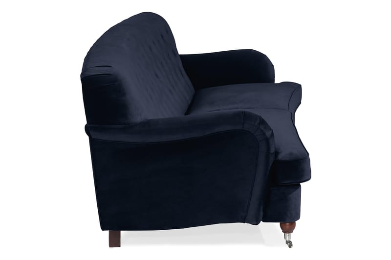 Howard Riviera 3-seters Svingt Fløyelssofa - Blå - Møbler - Sofaer - Howard-sofaer