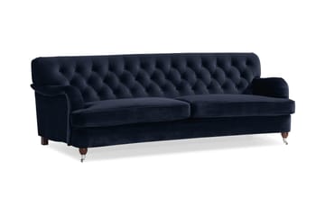 Howard Riviera 3-seters Svingt Fløyelssofa - Blå - Møbler - Sofaer - Howard-sofaer