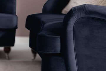 Howard Riviera 3-seters Svingt Fløyelssofa - Blå - Møbler - Sofaer - Howard-sofaer