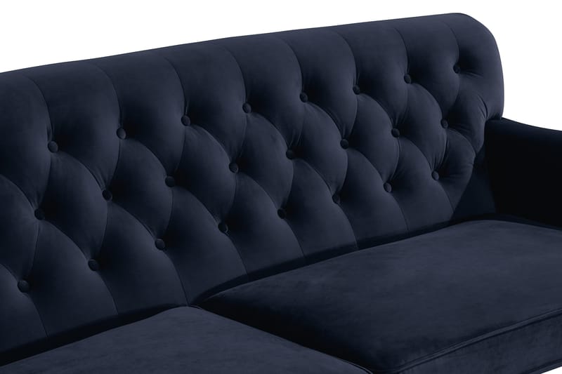 Howard Riviera 3-seters Svingt Fløyelssofa - Blå - Møbler - Sofaer - Howard-sofaer