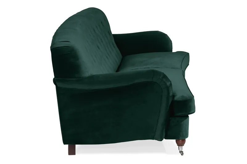 Howard Riviera 3-seters Svingt Fløyelssofa - Grønn - Møbler - Sofaer - Howard-sofaer