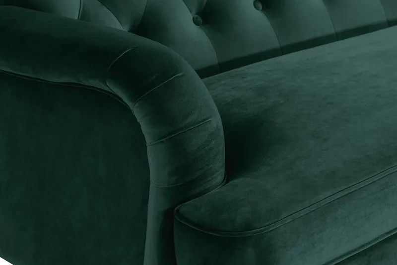 Howard Riviera 3-seters Svingt Fløyelssofa - Grønn - Møbler - Sofaer - Howard-sofaer