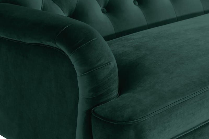 Howard Riviera 3-seters Svingt Fløyelssofa - Grønn - Møbler - Sofaer - Howard-sofaer