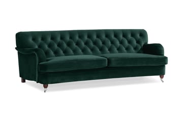 Howard Riviera 3-seters Svingt Fløyelssofa - Grønn - Møbler - Sofaer - Howard-sofaer