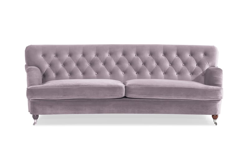 Howard Riviera 3-seters Svingt Fløyelssofa - Lilla - Møbler - Sofaer - Howard-sofaer