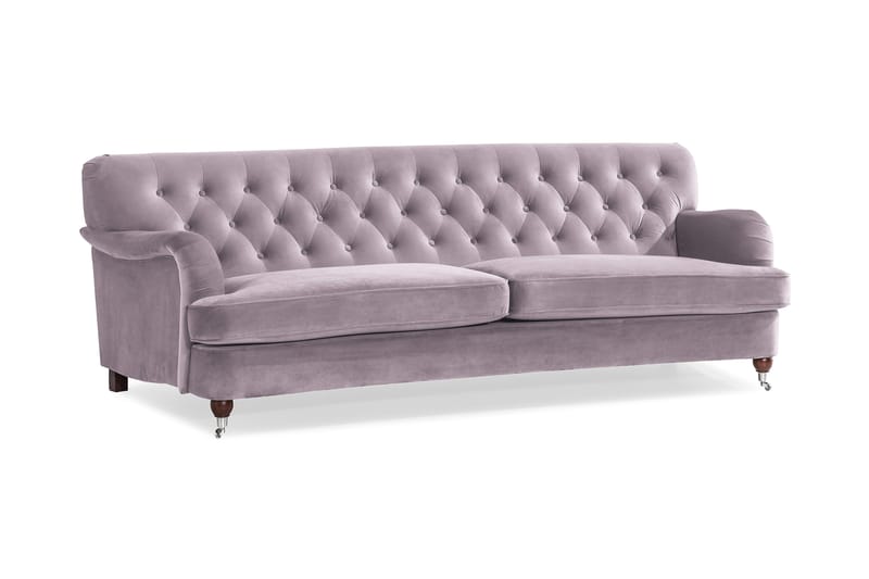 Howard Riviera 3-seters Svingt Fløyelssofa - Lilla - Møbler - Sofaer - Howard-sofaer
