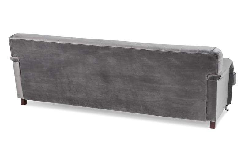 Howard Riviera 3-seters Svingt Fløyelssofa - Lys grå - Møbler - Sofaer - Howard-sofaer