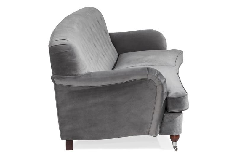 Howard Riviera 3-seters Svingt Fløyelssofa - Lys grå - Møbler - Sofaer - Howard-sofaer