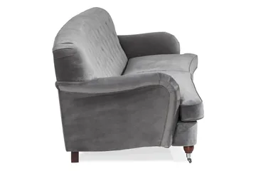 Howard Riviera 3-seters Svingt Fløyelssofa - Lys grå - Møbler - Sofaer - Howard-sofaer