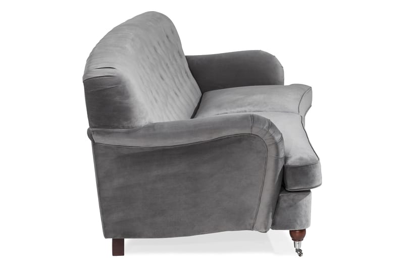 Howard Riviera 3-seters Svingt Fløyelssofa - Lys grå - Møbler - Sofaer - Howard-sofaer