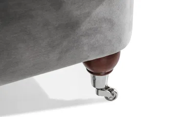 Howard Riviera 3-seters Svingt Fløyelssofa - Lys grå - Møbler - Sofaer - Howard-sofaer