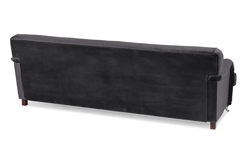 Howard Riviera 3-seters Svingt Fløyelssofa - Mørk grå - Møbler - Sofaer - Howard-sofaer