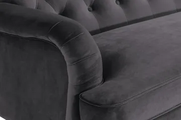 Howard Riviera 3-seters Svingt Fløyelssofa - Mørk grå - Møbler - Sofaer - Howard-sofaer