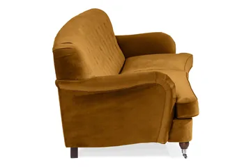 Howard Riviera 3-seters Svingt Fløyelssofa - Mørk gul - Møbler - Sofaer - Howard-sofaer