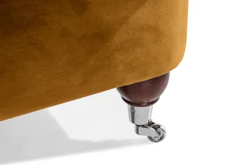 Howard Riviera 3-seters Svingt Fløyelssofa - Mørk gul - Møbler - Sofaer - Howard-sofaer