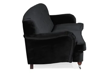 Howard Riviera 3-seters Svingt Fløyelssofa - Svart - Møbler - Sofaer - Howard-sofaer