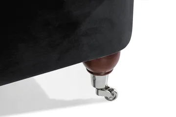 Howard Riviera 3-seters Svingt Fløyelssofa - Svart - Møbler - Sofaer - Howard-sofaer