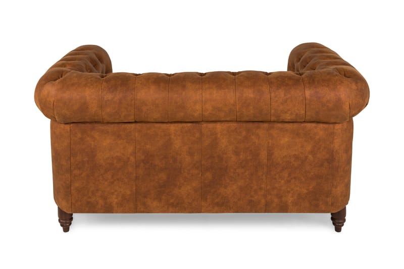 Sofa Chester Deluxe 2-seter - Konjakk - Skinnsofaer - Chesterfield sofaer - 2 seter sofa - Howard-sofaer