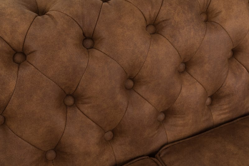 Sofa Chester Deluxe 3-seter - Konjakk - Skinnsofaer - Chesterfield sofaer - 3 seter sofa - Howard-sofaer