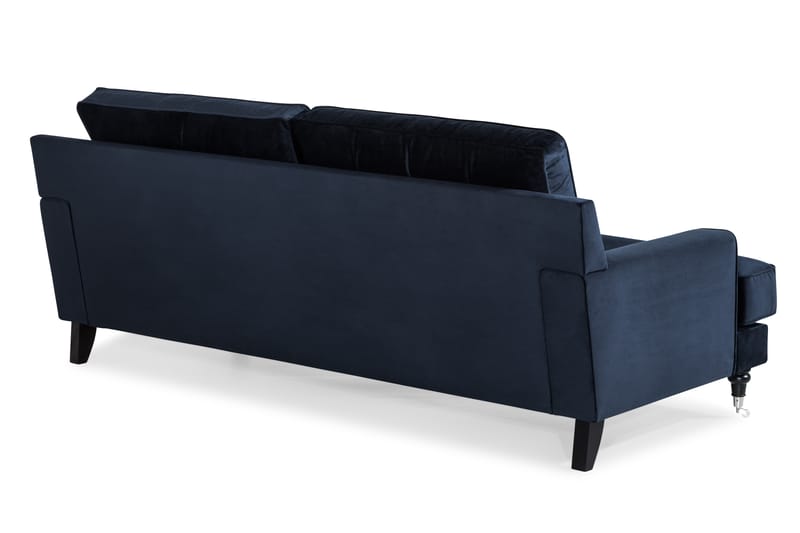 Sofa Covington 3-seter Fløyel - Midnattsblå - Fløyelssofaer - Howard-sofaer - 3 seter sofa