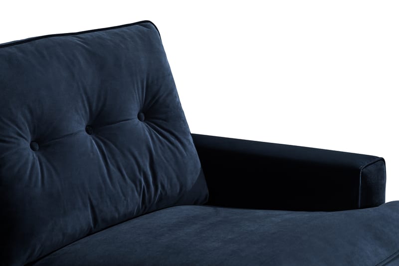 Sofa Covington 3-seter Fløyel - Midnattsblå - Fløyelssofaer - Howard-sofaer - 3 seter sofa