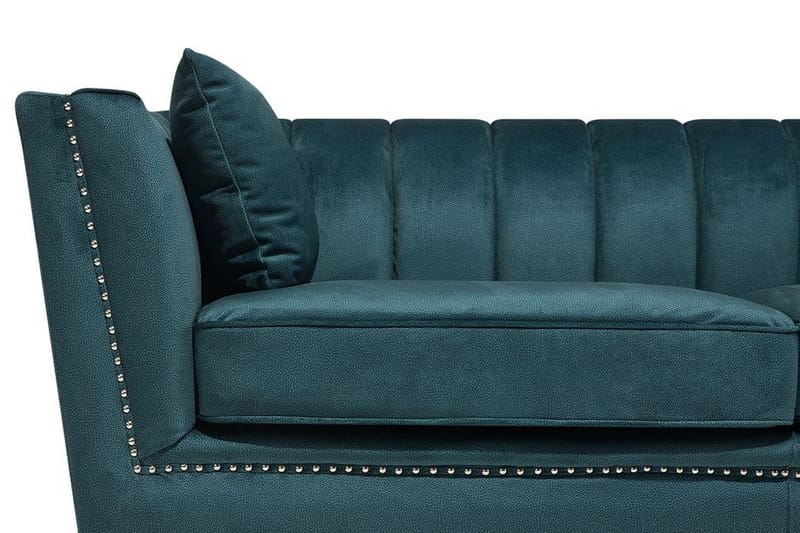 Sofa Gaula - Blå - 2 seter sofa - Chesterfield sofaer - Howard-sofaer