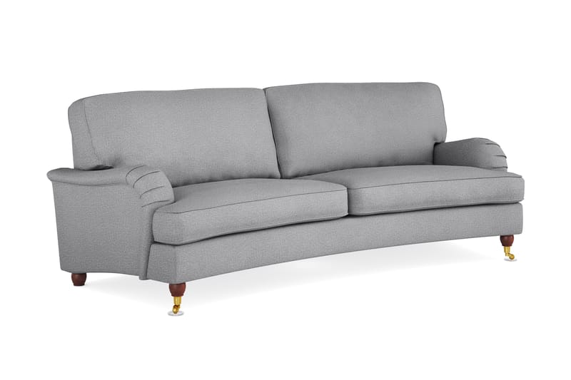 Sofa Howard Oxford 3-seter Buet - Lysgrå - Howard-sofaer - 3 seter sofa